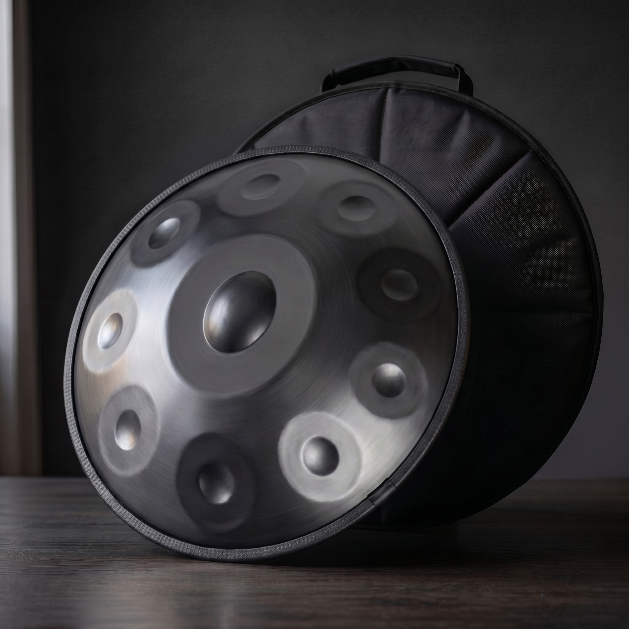 Handpan - Noir Mat 9/10 notes en Ré mineur