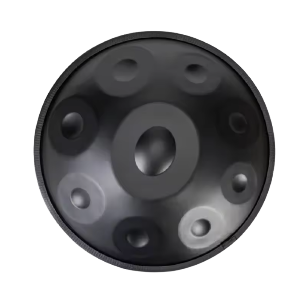 Handpan 9 notes en ré mineur noir