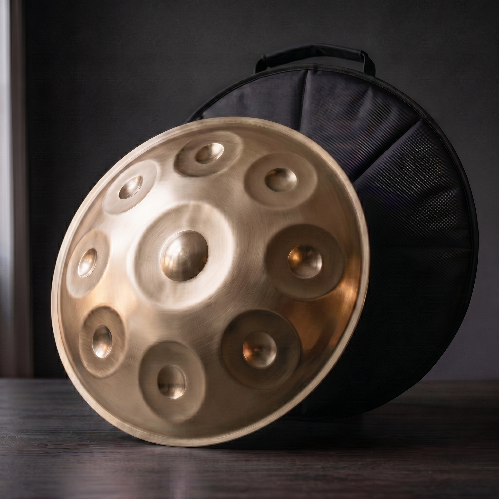 Handpan - Doré 9/10 notes en Ré mineur
