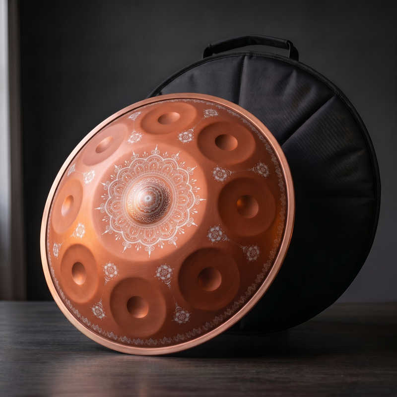 Handpan Débutant - Rouge 9 notes en Sol mineur