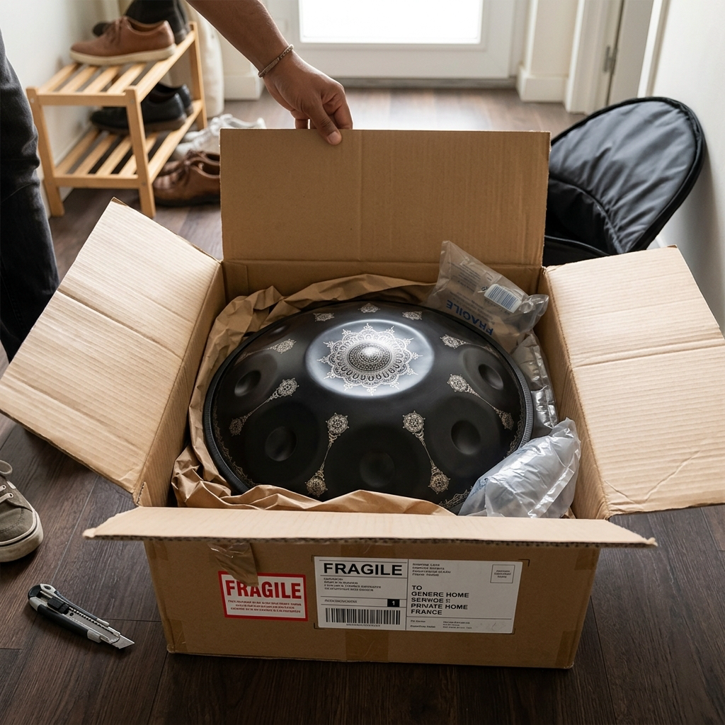 Handpan - Noir 9/10 notes en Ré mineur