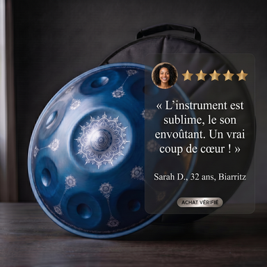 Handpan - Bleu Océan 9/10/12 notes en Ré mineur