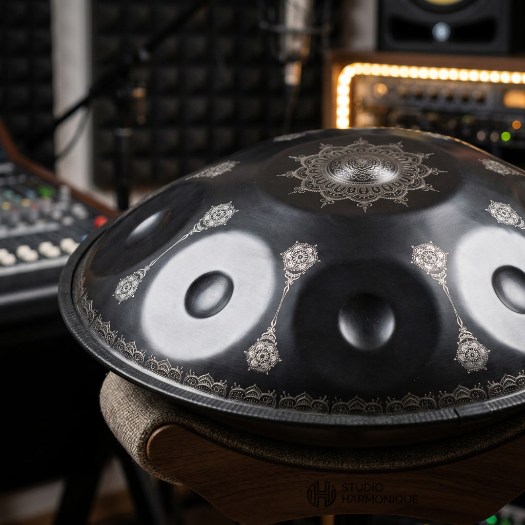 Handpan - Noir 9/10 notes en Ré mineur
