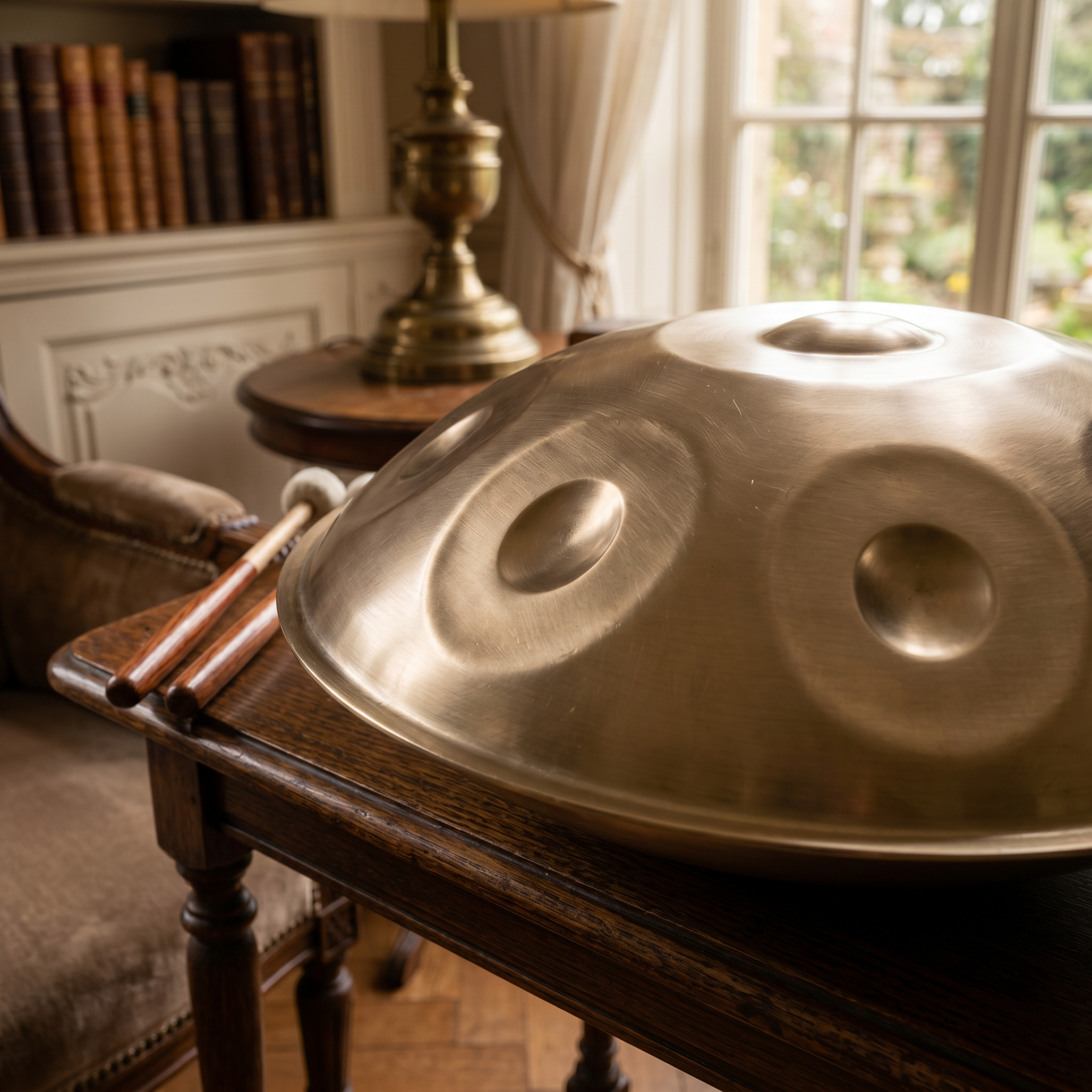 Handpan Expert - Doré 12 notes en Ré mineur