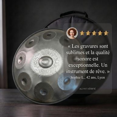 Handpan - Gris Astra 9/10/12 notes en Ré mineur