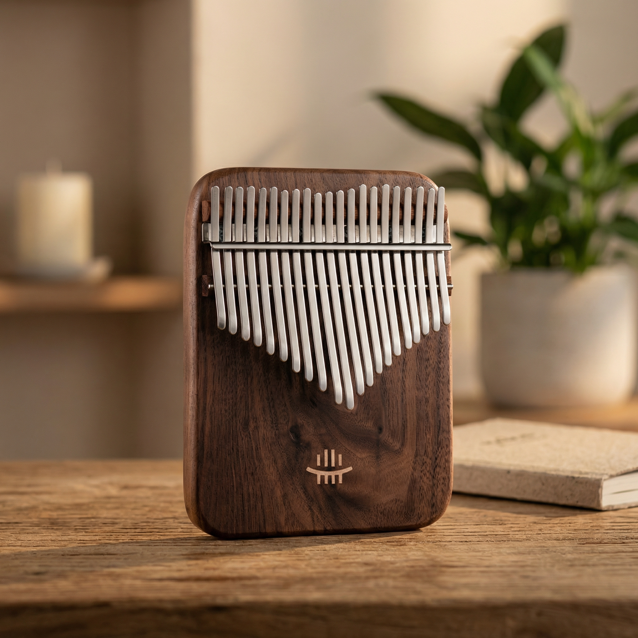 Kalimba 21 lames en noyer massif