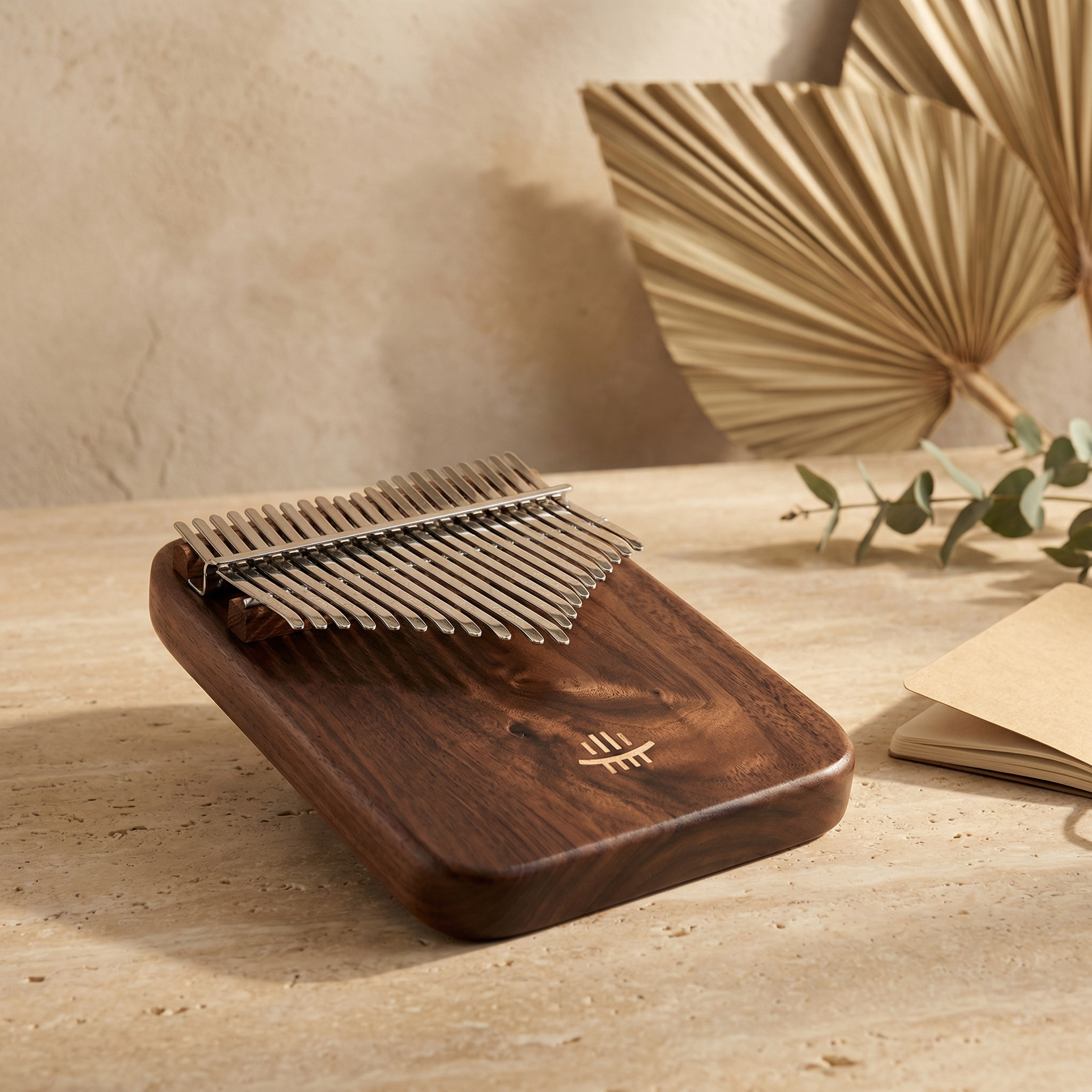 Kalimba 21 lames en noyer massif
