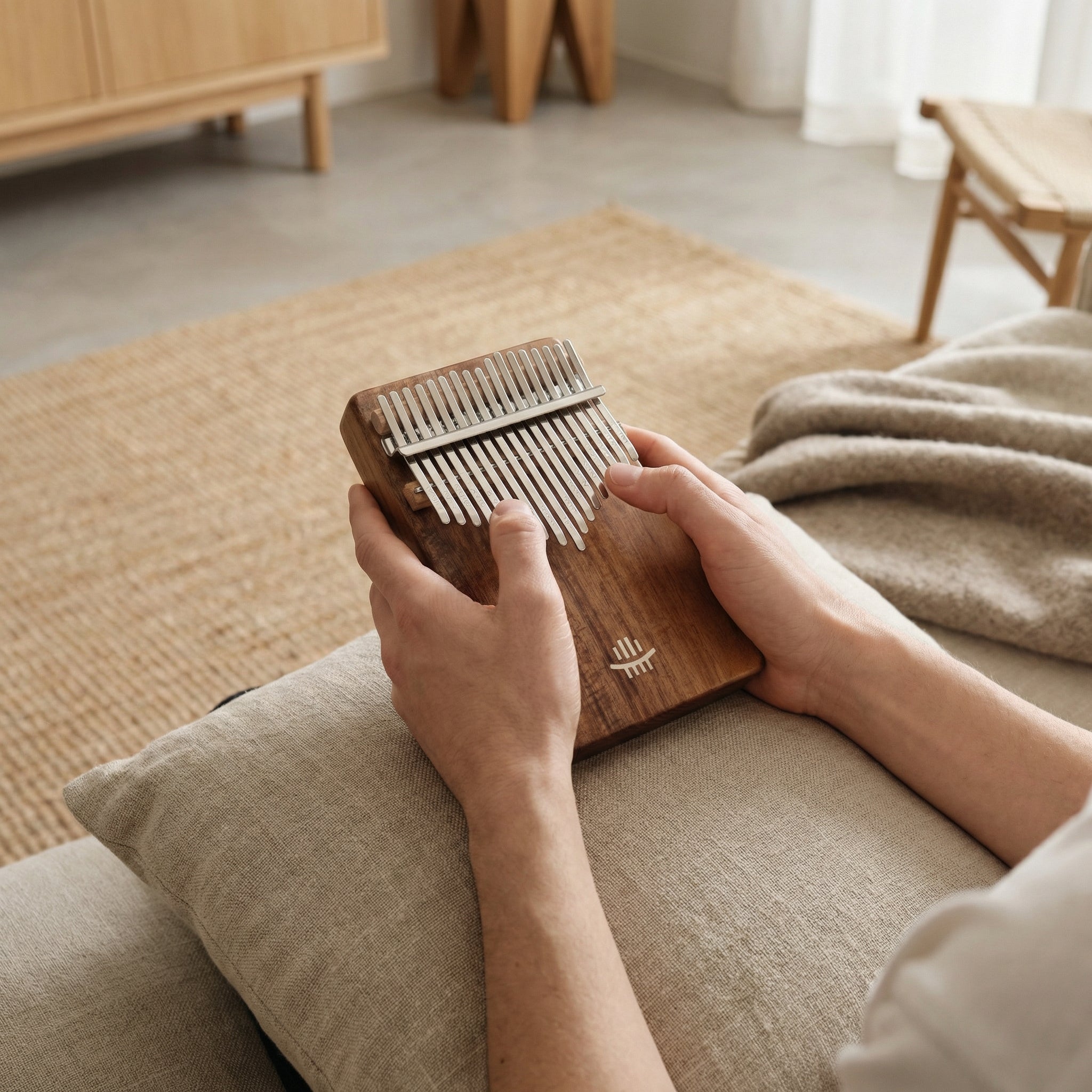 Kalimba 17 lames en bois d'acacia