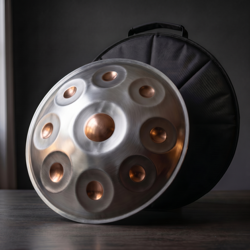 Handpan - Argent et Bronze 9/10 notes en Ré mineur